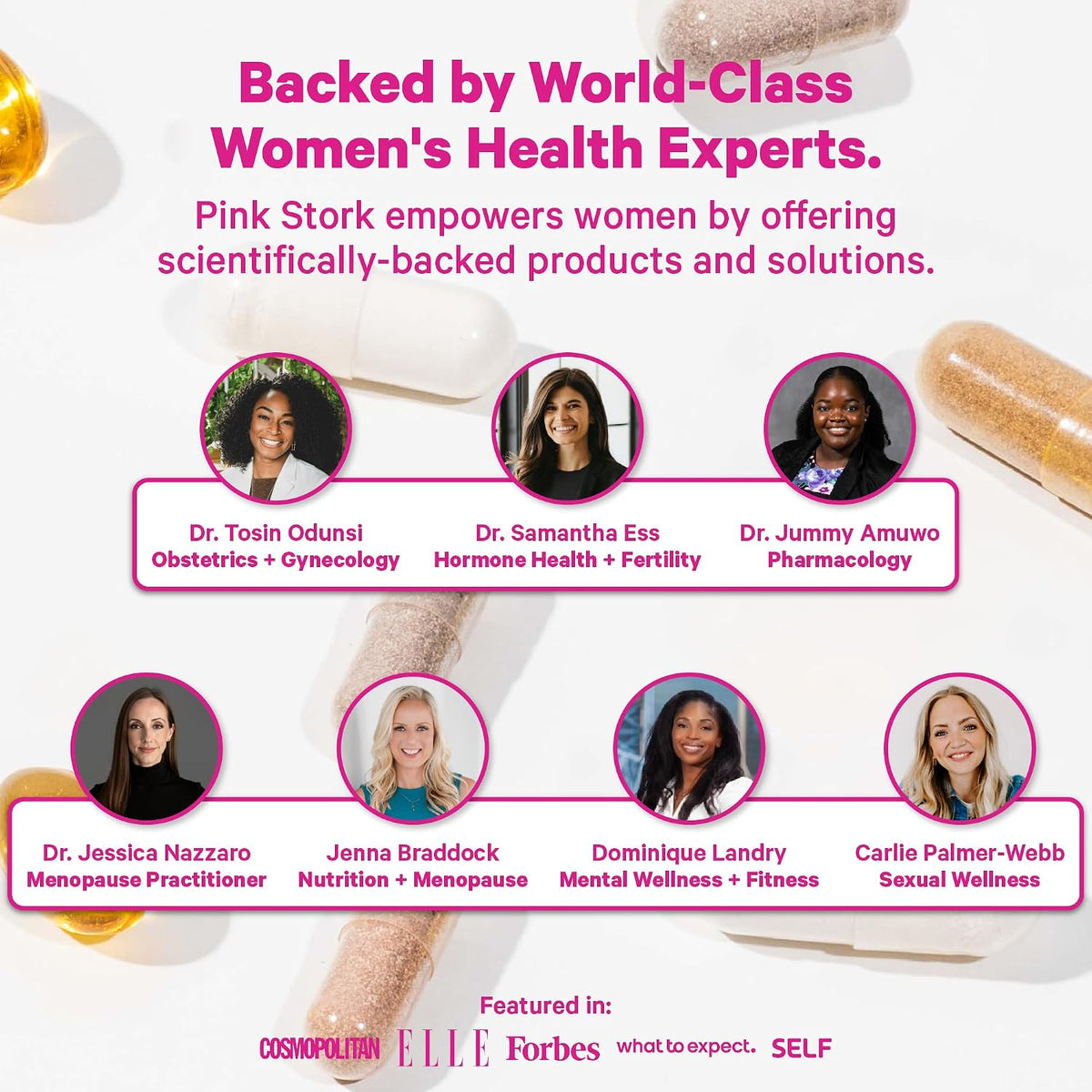 Pink Stork Probiotics for Postnatal Women - 30 Billion CFUS with Ashwagandha and Chamomile, Postpartum Essentials for Hormone Balance, Mood Support, Gut Health, Digestive Wellness, 30 Capsules - PrimeBioHealth - canada supplements