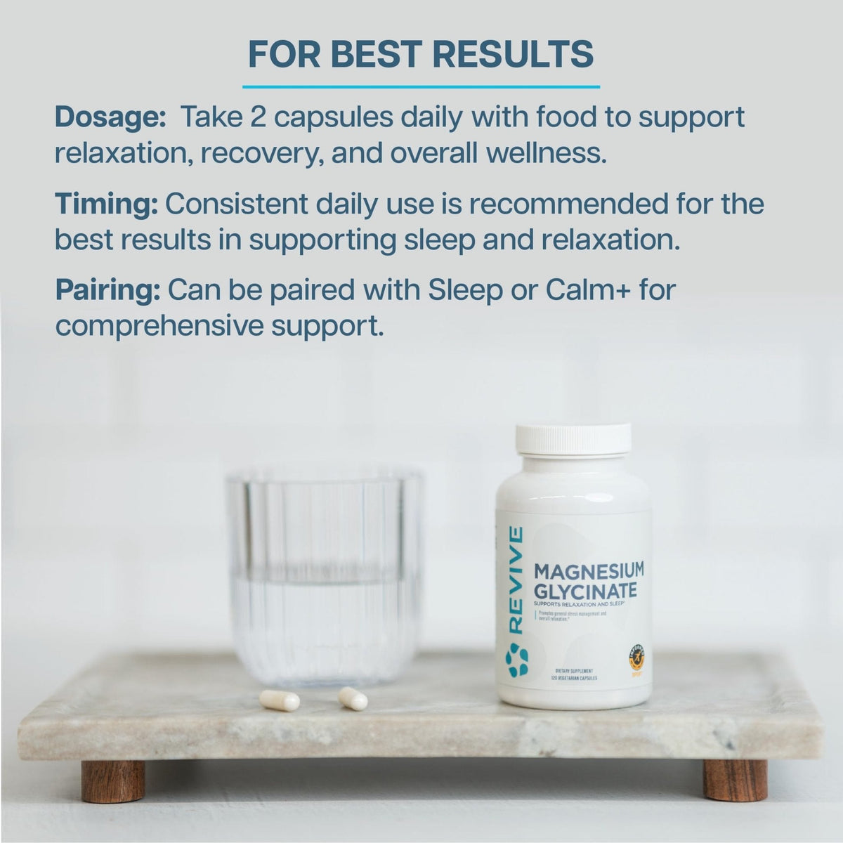 Revive MD Pure Magnesium Glycinate 200mg – High Absorption Supplement for Relaxation, Stress Relief, Sleep & Memory Support – Promotes Strong Bones - PrimeBioHealth - canada supplements
