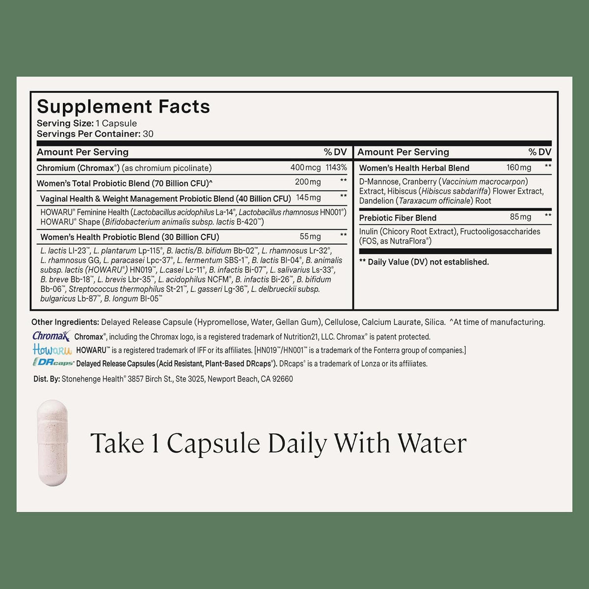 Stonehenge Health Dynamic Biotics+ for Women + Dynamic Biotics Probiotics Bundle Supplements to Support Digestive & Feminine Health - PrimeBioHealth - canada supplements