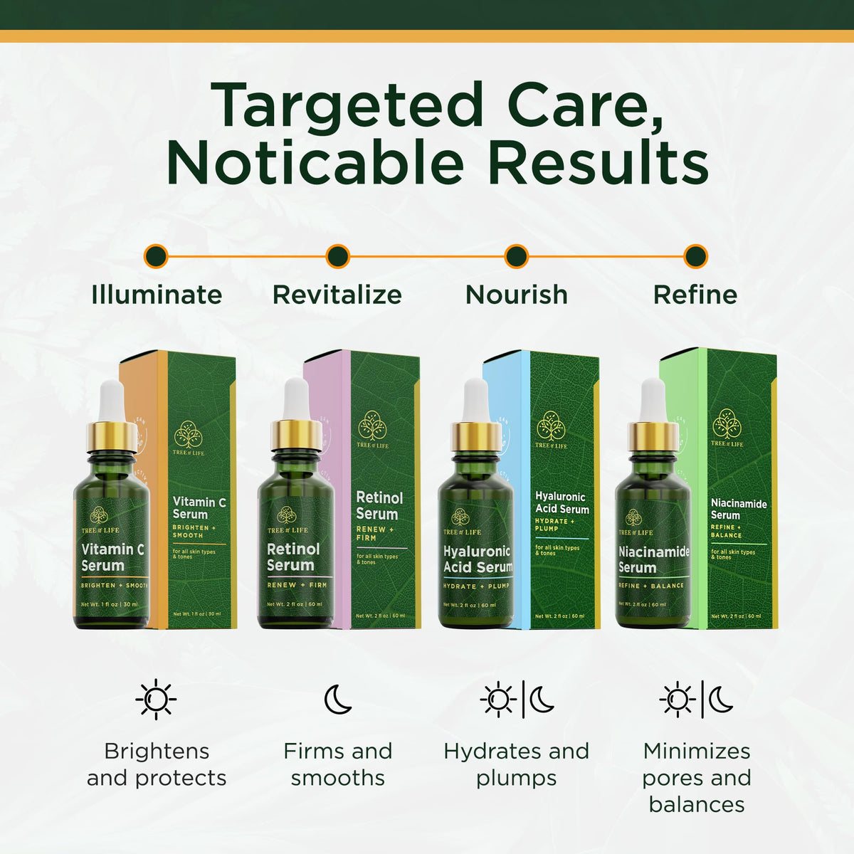 Tree of Life Beauty Vitamin C Skin Care Set, Skin Brightening Face Oil for Dark and Age Spots, Facial Serums - PrimeBioHealth - canada supplements