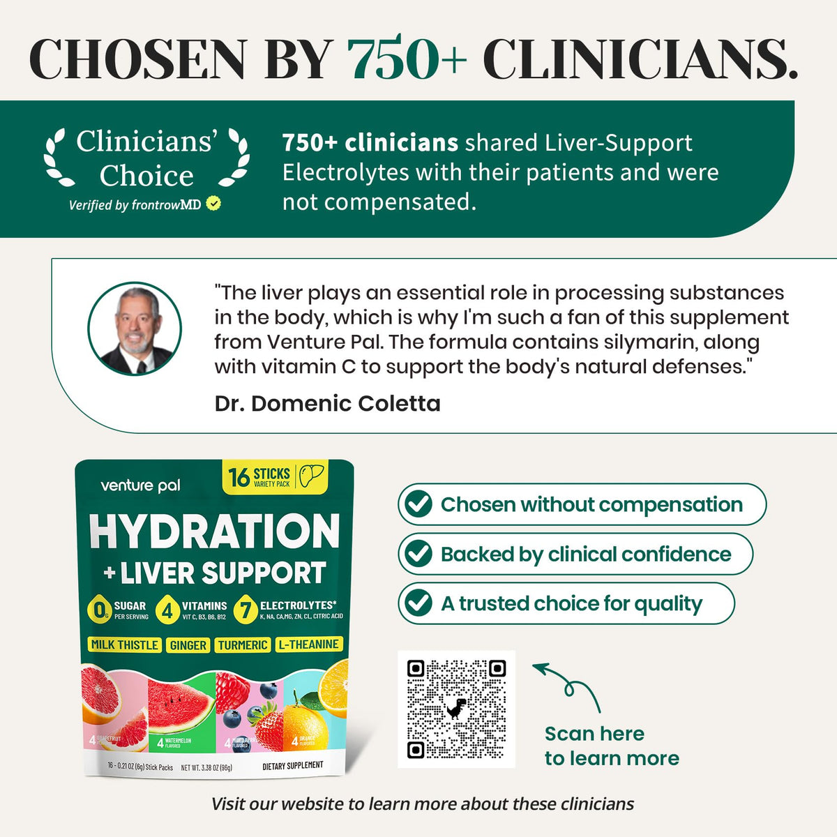 Venture Pal Hydration Packets + Liver Support- Liquid Daily IV Electrolyte Powder Packets with 7 Electrolytes & 5 Vitamins, Milk Thistle + L-Theanine | Sugar-Free - PrimeBioHealth - canada supplements