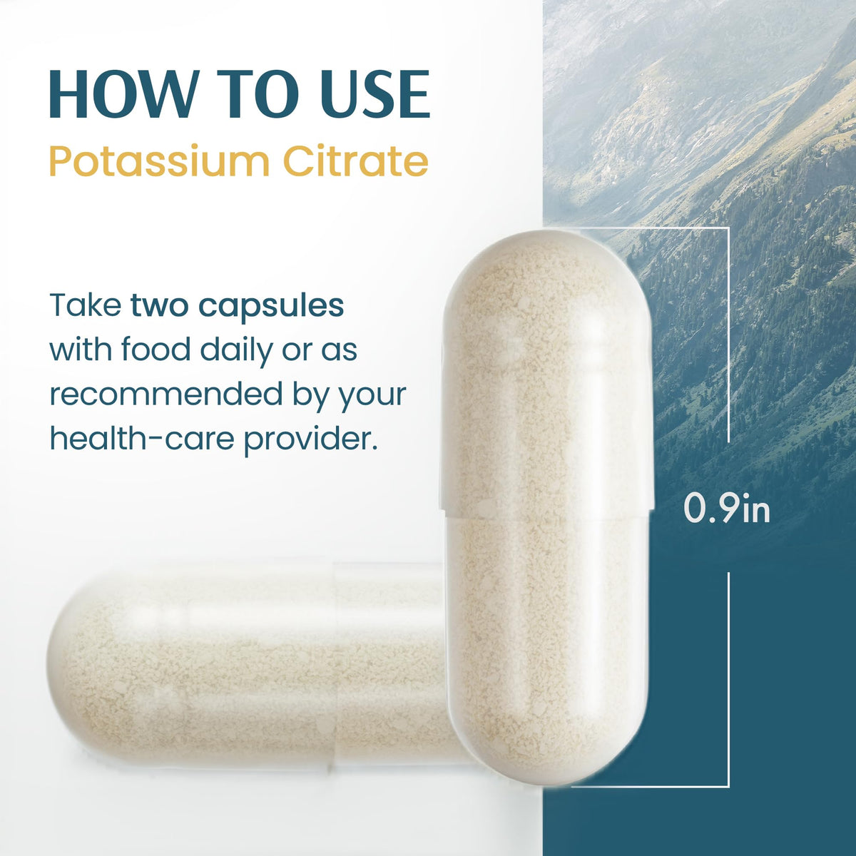 Vykee Nutrition Potassium Citrate Capsules - Supplements for Electrolyte Balance, Muscle & Heart Health - Vegan, Non-GMO, - PrimeBioHealth - canada supplements