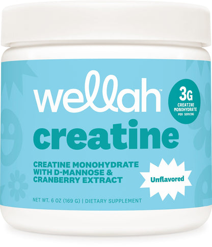 Wellah Creatine for Women - Creatine Monohydrate with Dandelion & Cranberry Extract (50 Servings, Strawberry Lemonade) | Creatine Monohydrate with Dandelion & Cranberry Extract - PrimeBioHealth - canada supplements