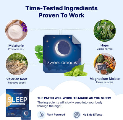 Wellamoon Sleep & Nasal Strip Bundle — Night-time Patch + Nasal Breathing Strips for Better Rest & Comfort - PrimeBioHealth - canada supplements