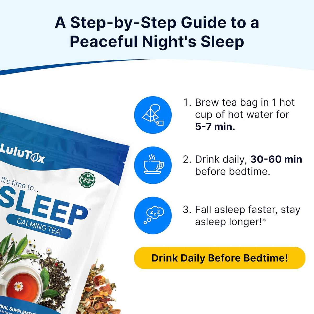 Wellamoon Sleep Patches & Lulutox Sleep Tea Bundle (28 Patches & 28 Servings) - PrimeBioHealth - canada supplements